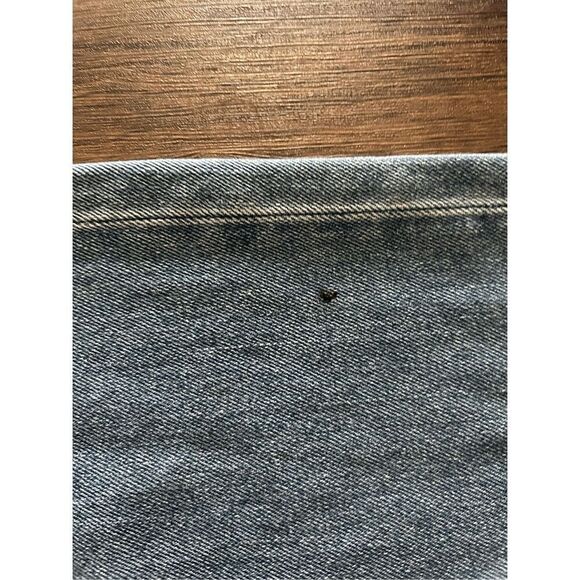 American Eagle Light Wash Wide Leg Jeans Size 10 Y2K NWT Cinched Ruffle Waist - Picture 13 of 15